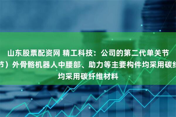 山东股票配资网 精工科技：公司的第二代单关节（髋关节）外骨骼机器人中腰部、助力等主要构件均采用碳纤维材料