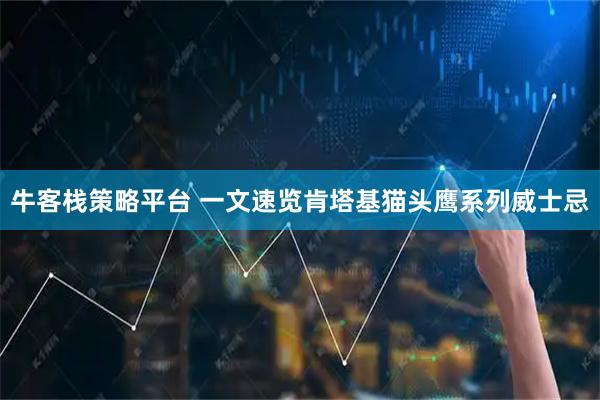 牛客栈策略平台 一文速览肯塔基猫头鹰系列威士忌